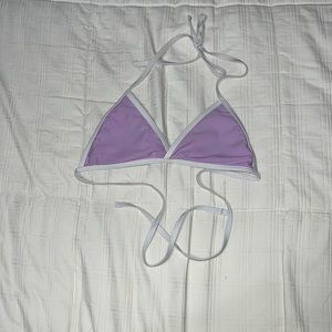 Purple Triangle bikini top
